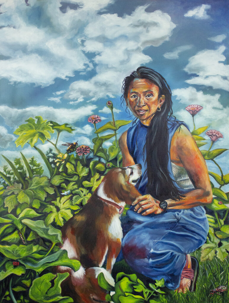 Andrea 48x36 Oil on Canvas. Permanent collection of KCI Airport