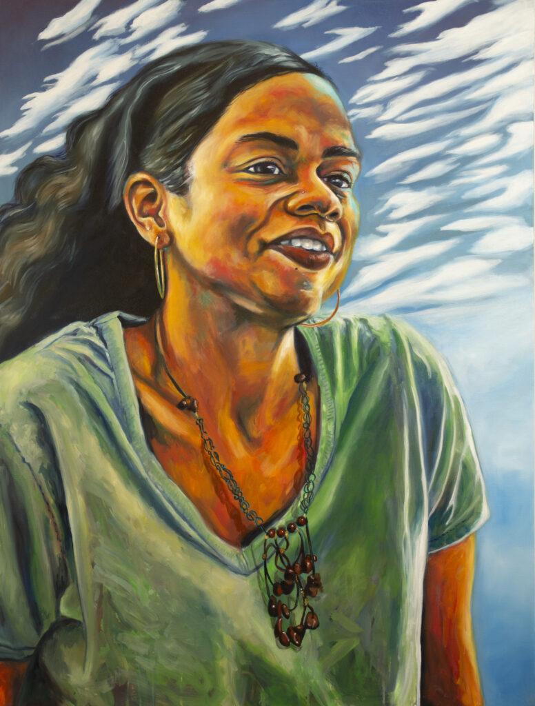 Jana 48x36 Oil on Canvas. Permanent collection of KCI Airport